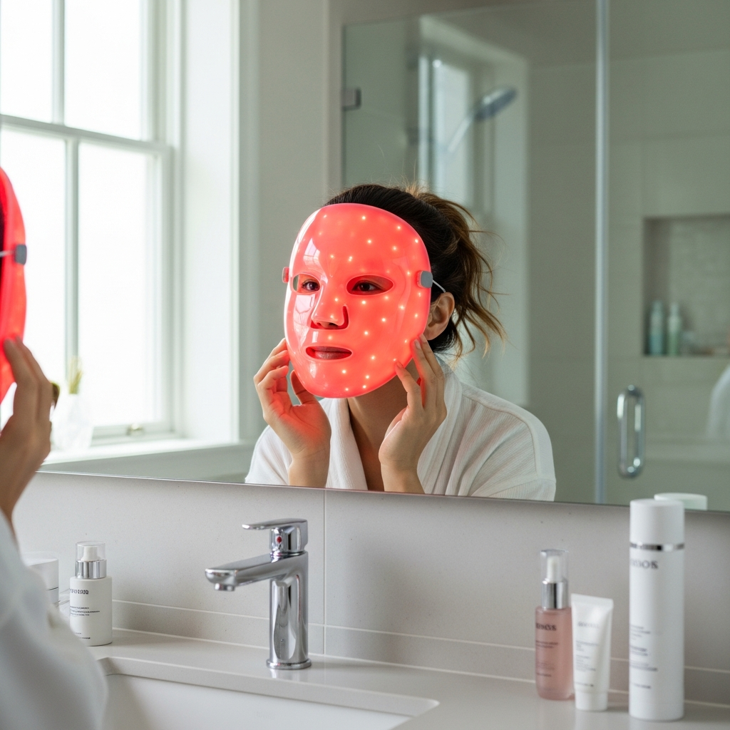 How a Red Light Therapy Mask Improves Skin Health - Medstork Oklahoma